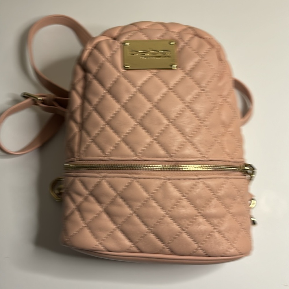 Used Bebe ballerina pink mini backpack